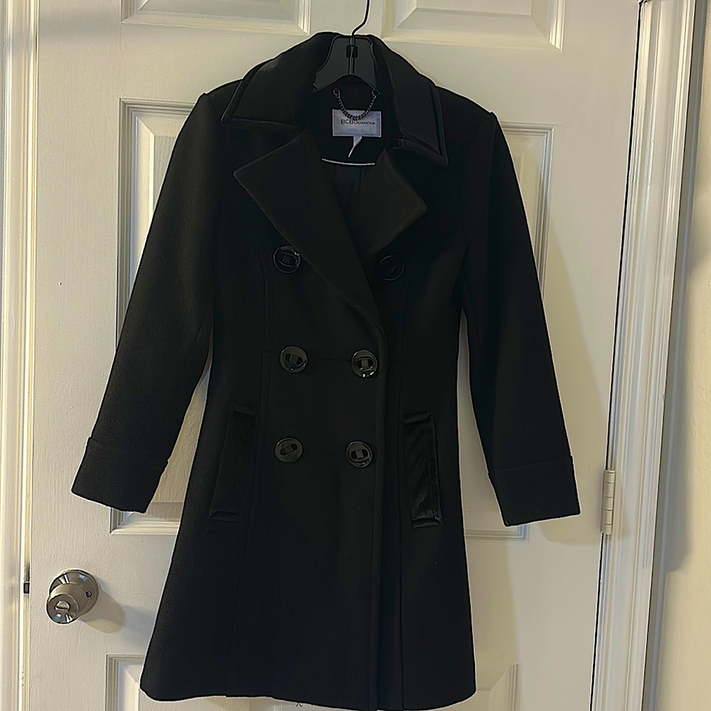 BCBG wool pea coat